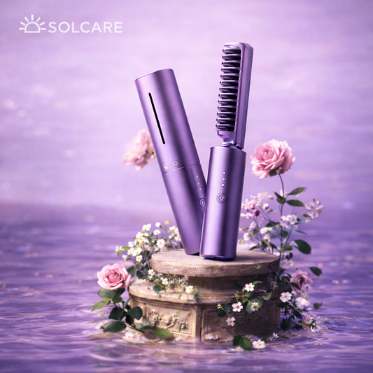 Solcare™ Rechargeable Hot Comb Hair Straightener